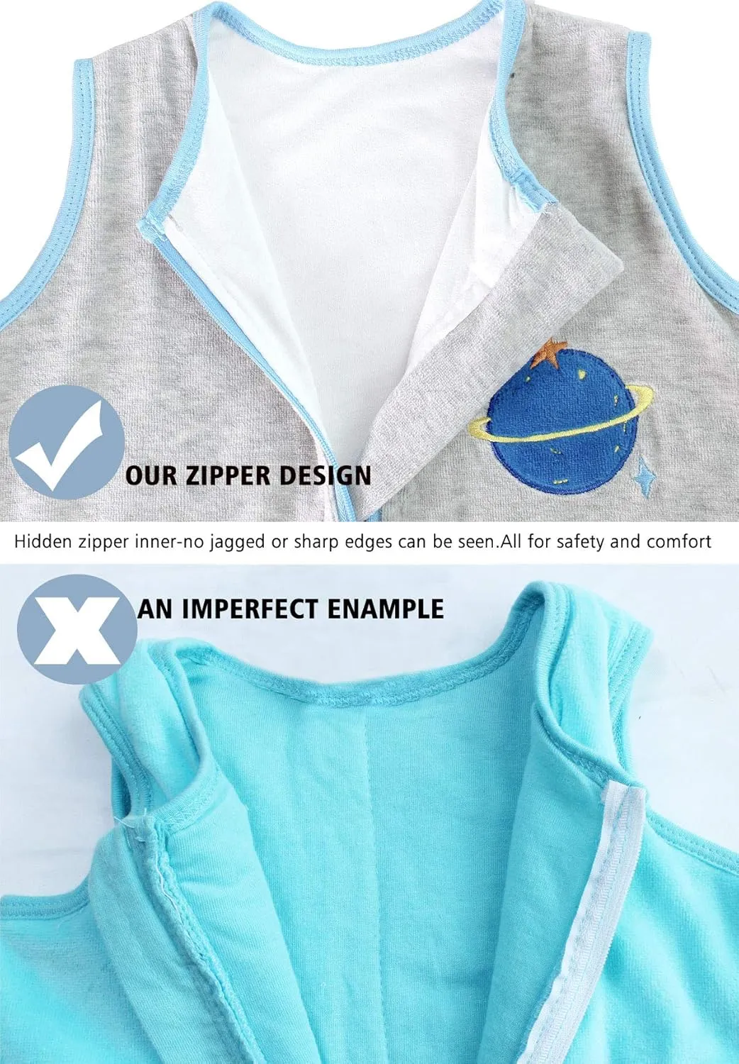Sincere Baby Sleep Sack Spring Autumn Warm Infant Walking Sleeping Bag with Legs Wearable Blankets Pajamas 6M-4Years