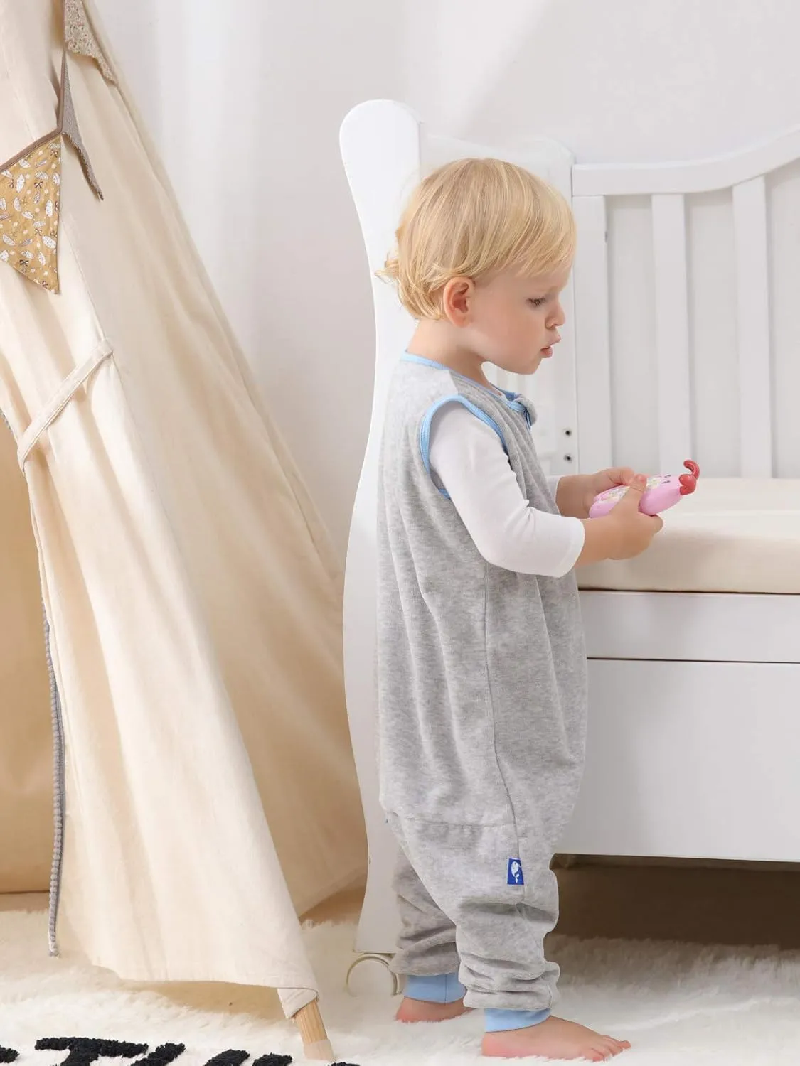 Sincere Baby Sleep Sack Spring Autumn Warm Infant Walking Sleeping Bag with Legs Wearable Blankets Pajamas 6M-4Years
