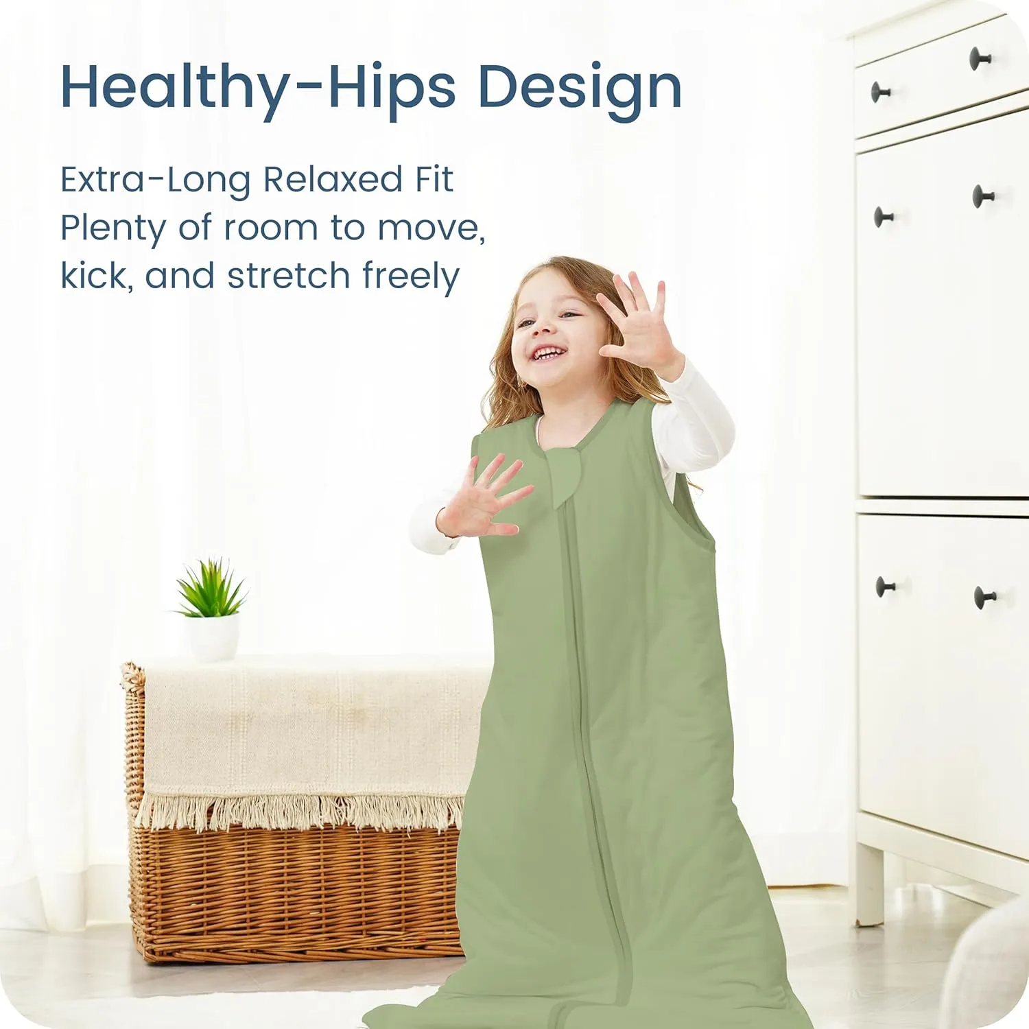 Sleep Sack 0-6 Months 1.0 TOG, Swaddle Transition Sleeping Bag, Premium Baby Wearable Blanket with 2-way Safe Zipper All Season Sleep Sacks