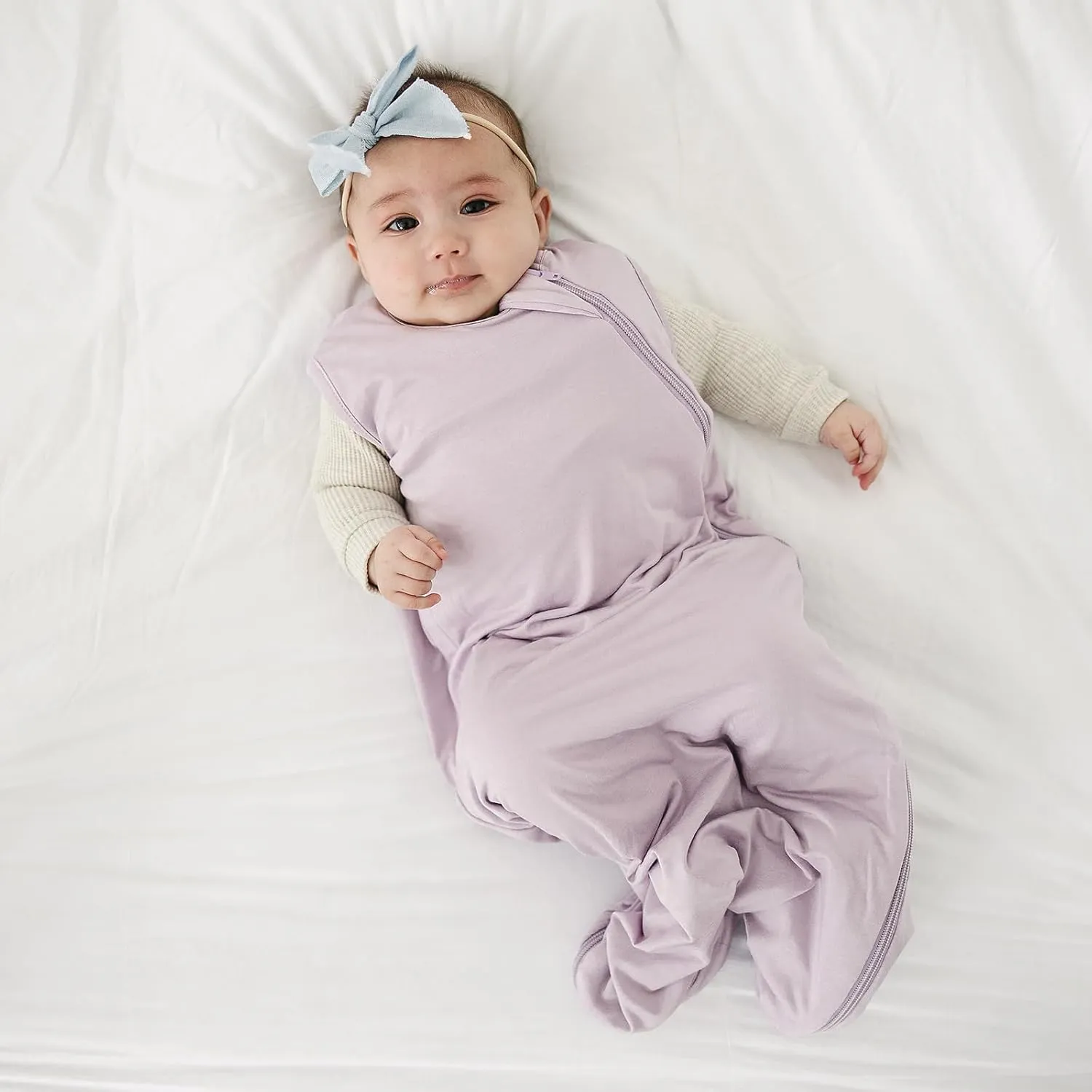 Sleep Sack 0.5 Tog - Rayon made from Bamboo Baby Sleeping Bag, Wearable Blanket, Unisex