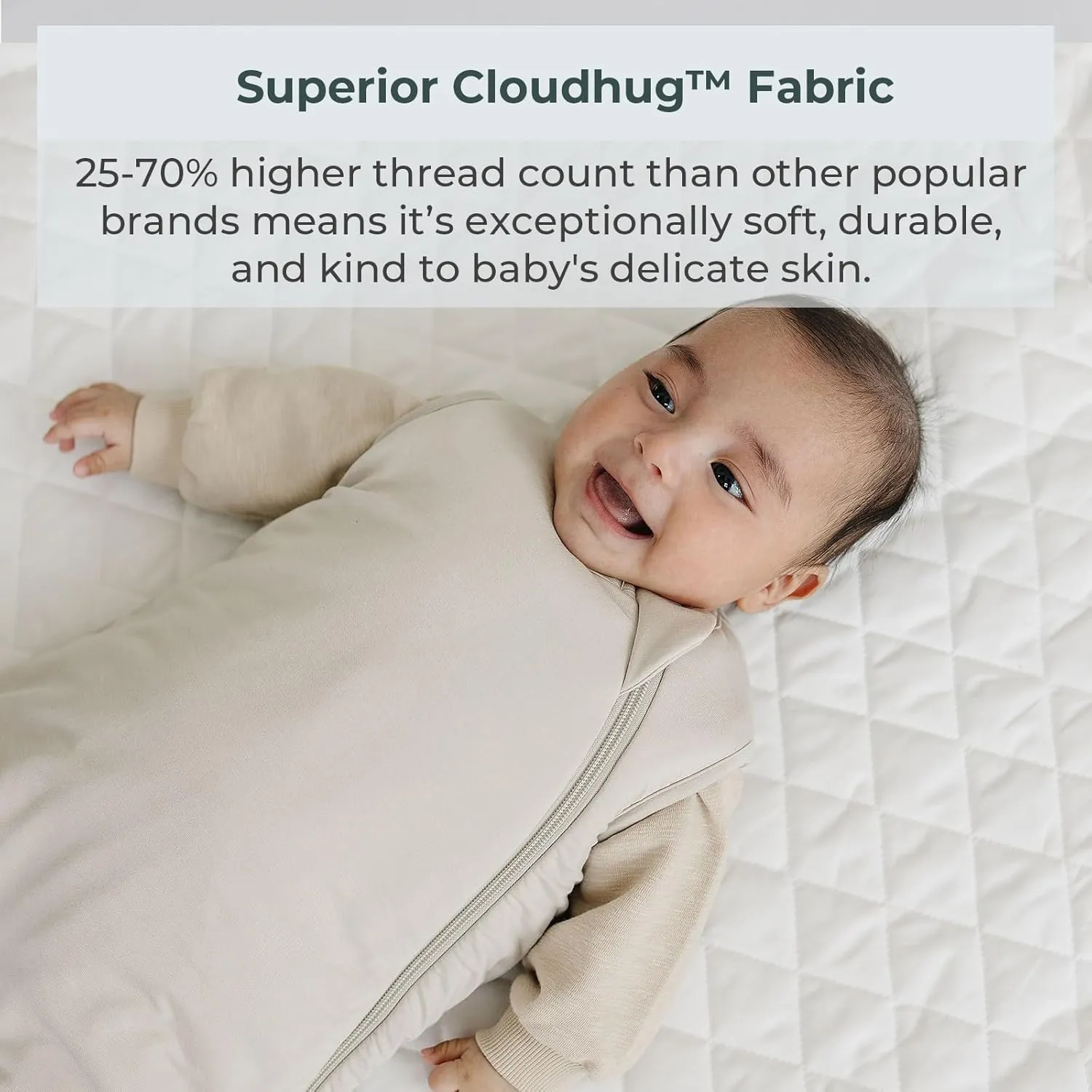 Sleep Sack 1.0 Tog - Rayon made from Bamboo Baby Sleeping Bag, Wearable Blanket, Unisex
