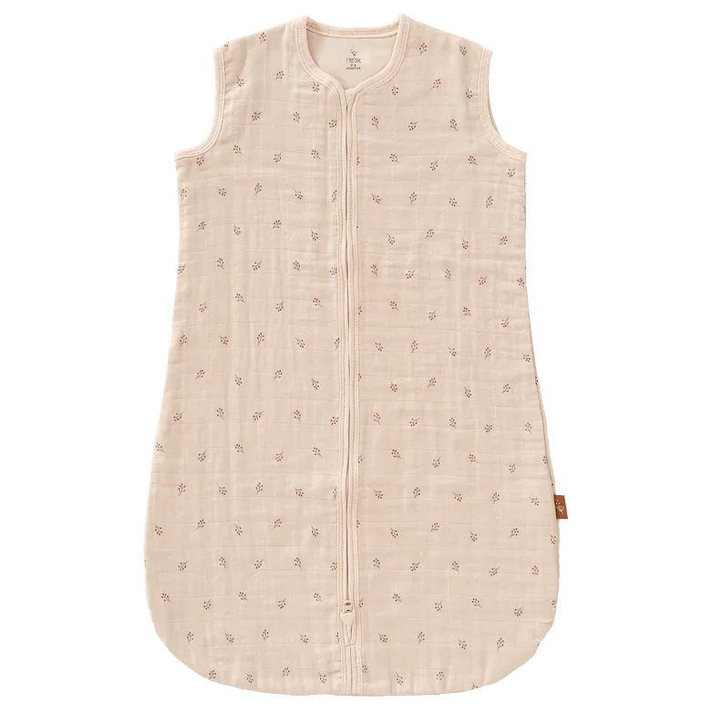 Sleeping Bag 2-layer Muslin - Berries