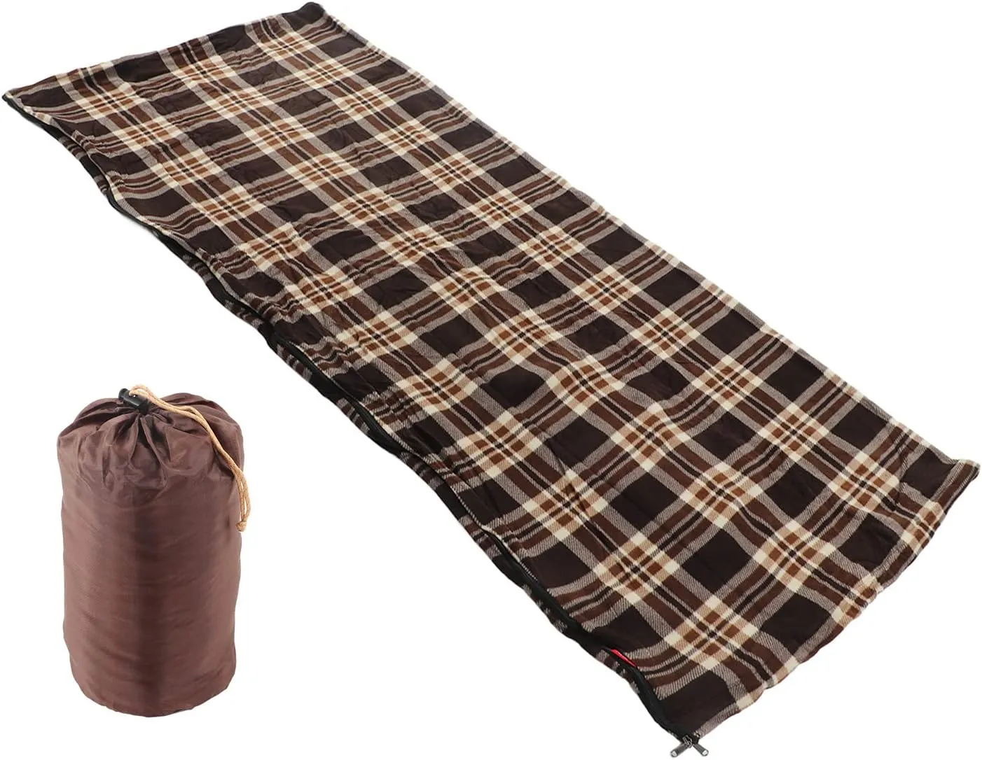 Sleeping Bag, Fleece Sleeping Bag Portable Travel Warm Sleeping Bag for Adults Outdoor Camping Hiking Climbing