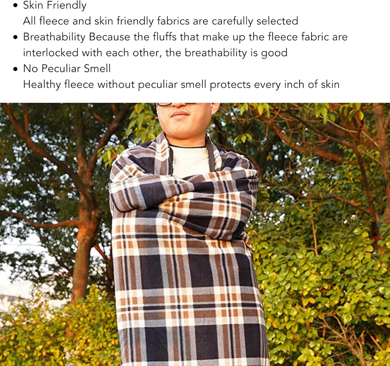 Sleeping Bag, Fleece Sleeping Bag Portable Travel Warm Sleeping Bag for Adults Outdoor Camping Hiking Climbing