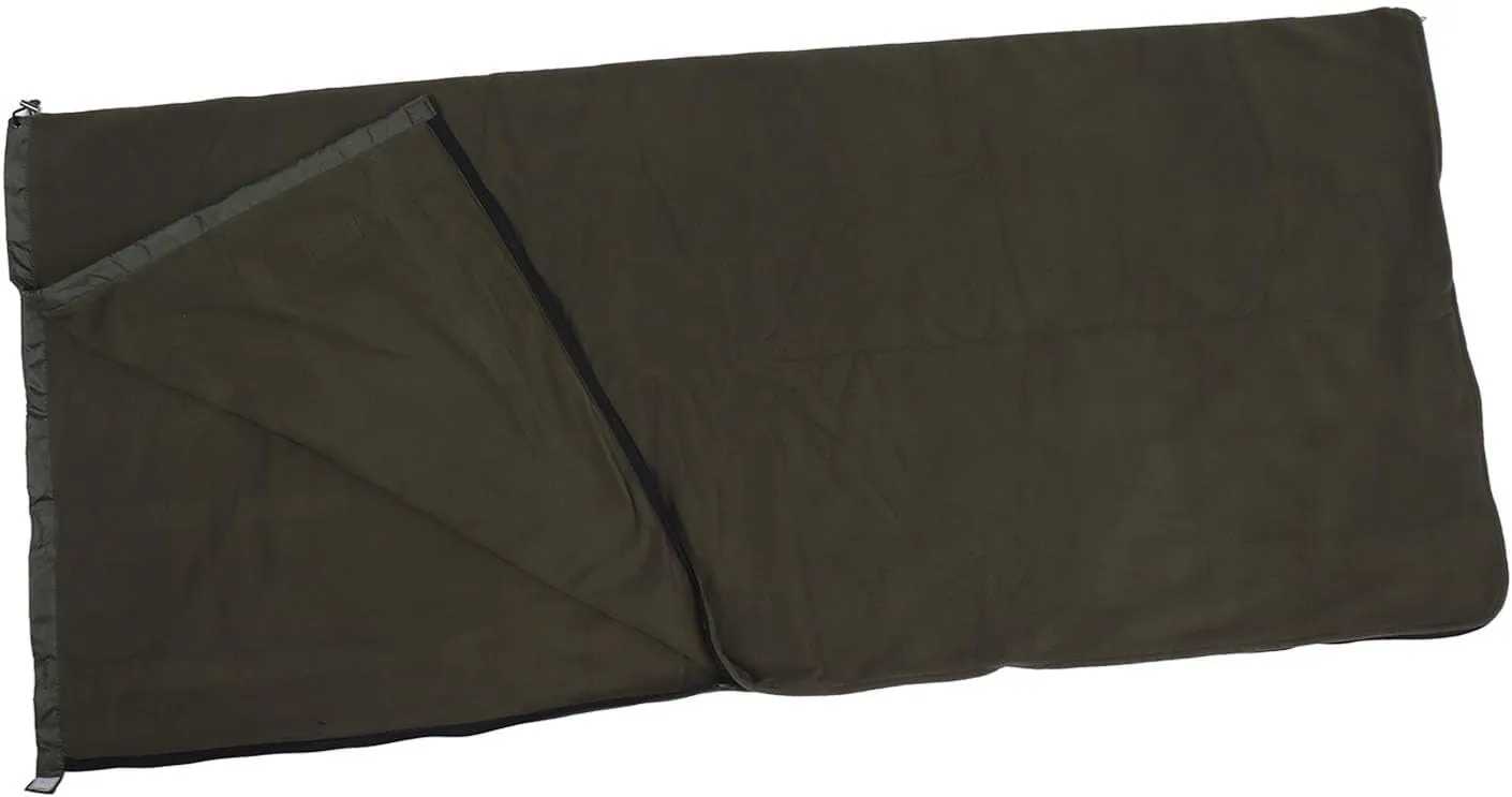 Sleeping Bag Liner, Extra Thick Fleece Provide Better Warmth Soft Sleeping Bag, Delicate Comfortable to Touch Large Space Hug Sleep Pod Adult, for Camping, Travel(Green)