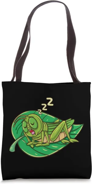 Sleeping Grasshopper Tote Bag