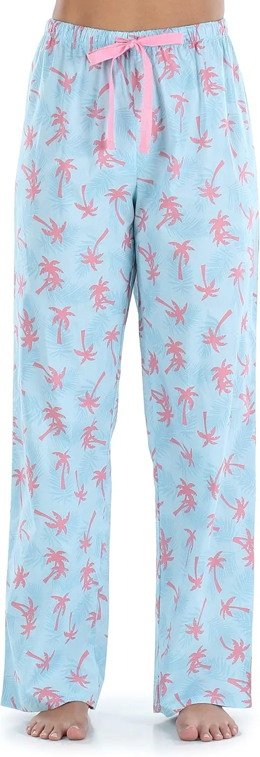 Sleepyheads Women's Sleepwear Poplin Cotton Short Sleeve Button Up Top Pajama Set