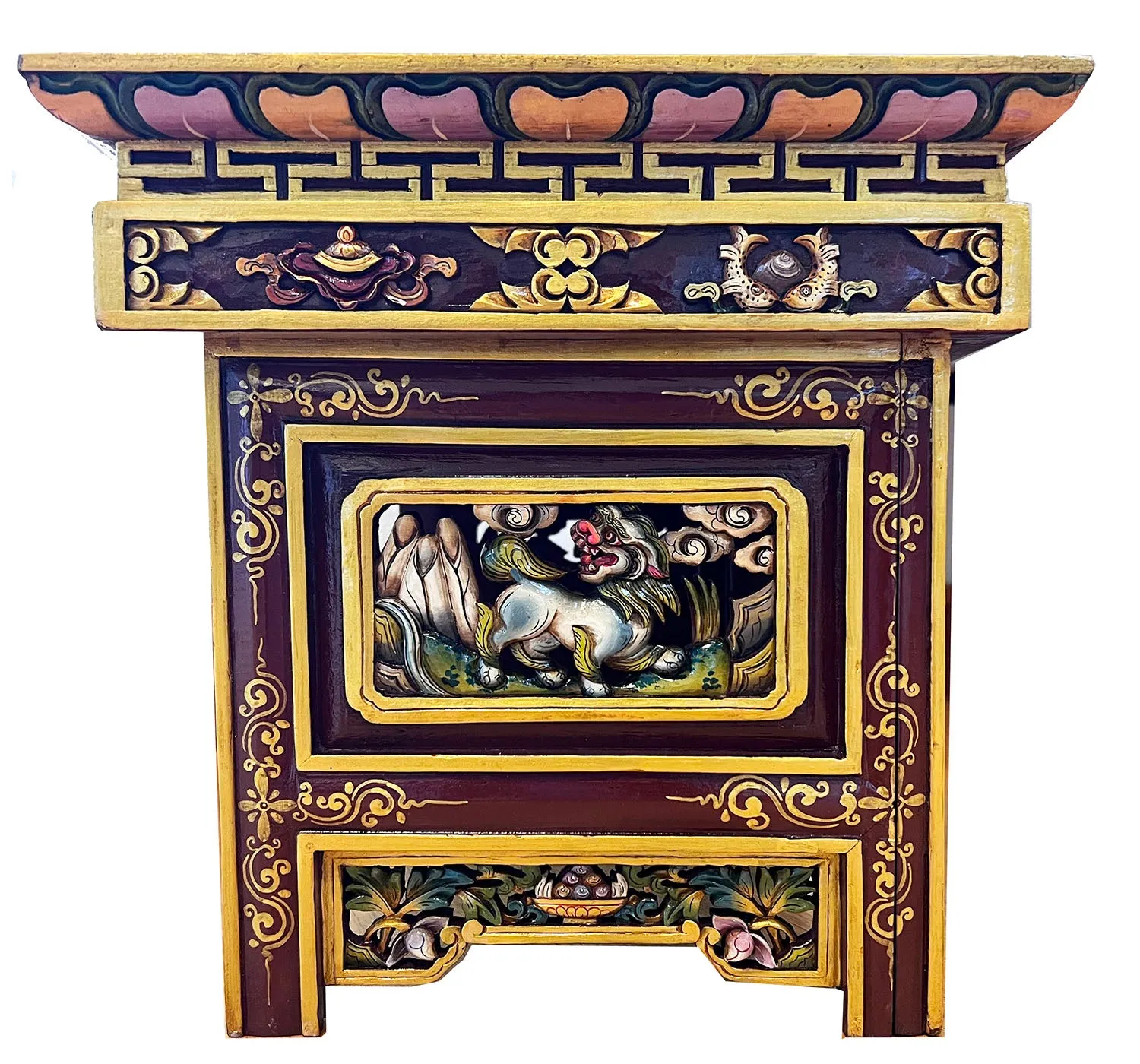 Snow Lion Meditation Table #1