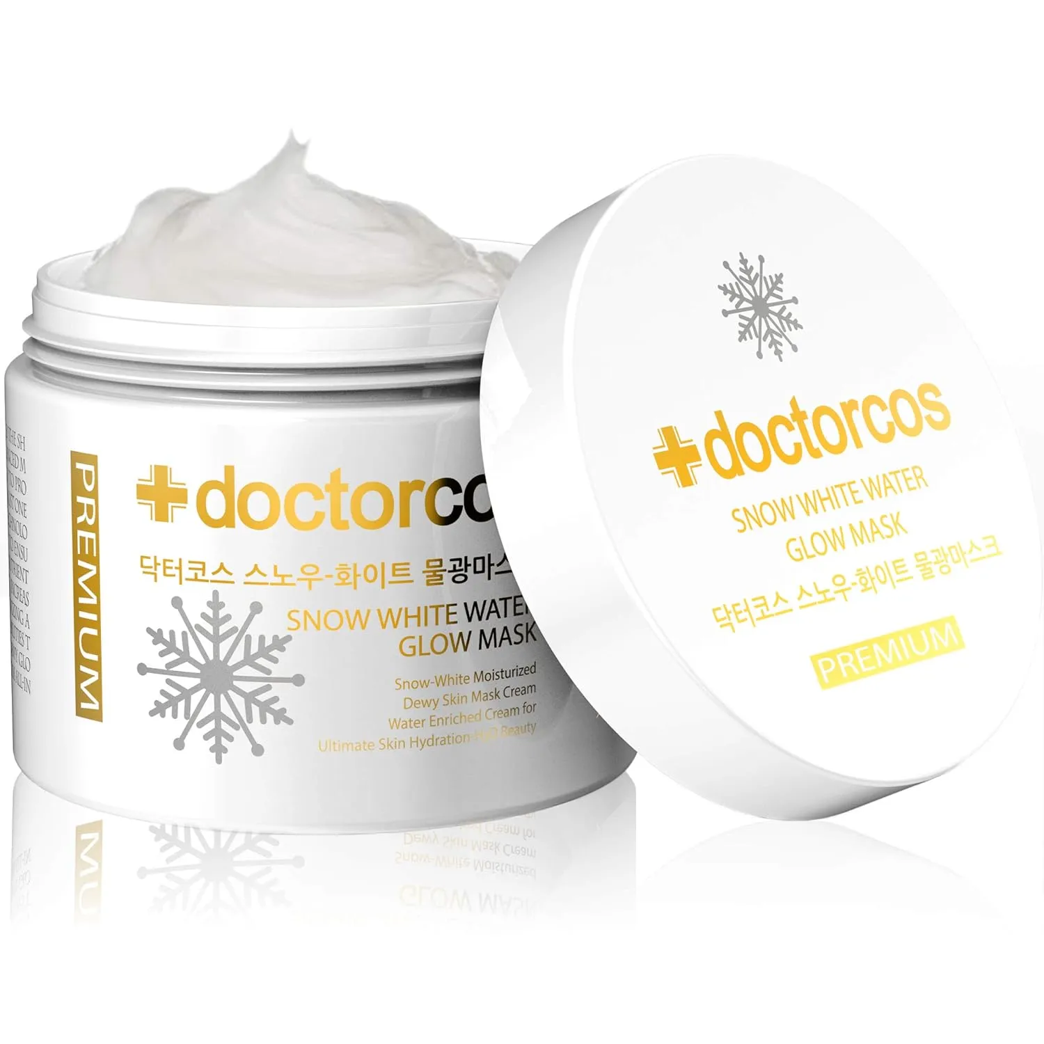 Snow White Water Glow Mask Cream | Over 8M Units Sold | Original Moisturizing Washless Sleeping Pack | Skin Rejuvenation and Hydration | Daily Self Skin Care, Korean Beauty | 3.71 oz