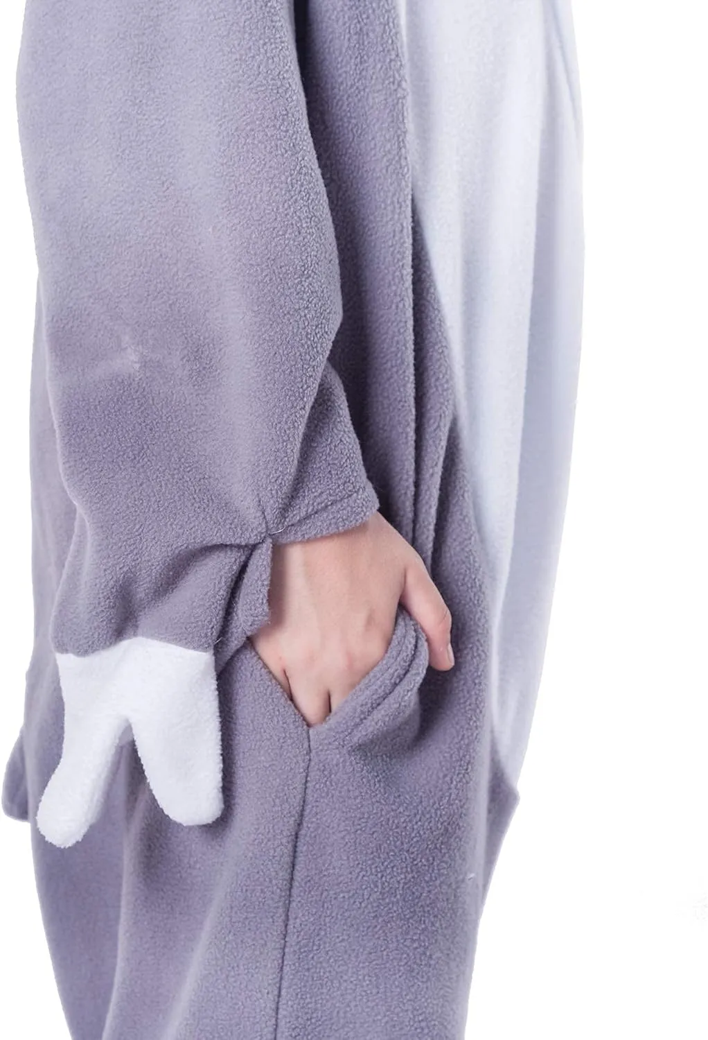 Spooktacular Creations Halloween Child Sloth jumpsuit, Kids One Piece Grey Sloth Animal Costume