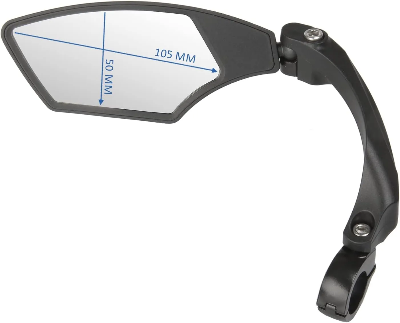Spy Space Bicycle Mirror, right side mount, Black