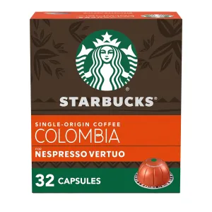 Starbucks by Nespresso Vertuo, Single-Origin Colombia, Medium Roast, Brews 7.8 oz.
