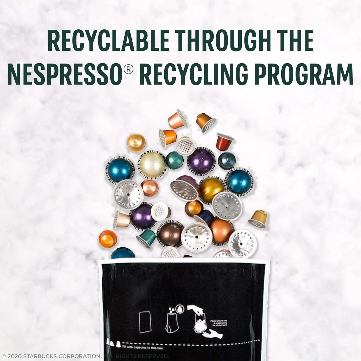 Starbucks by Nespresso Vertuo, Single-Origin Colombia, Medium Roast, Brews 7.8 oz.