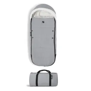 Stokke BABYZEN YOYO Footmuff, Stone - Sherpa Lining & Fleece Hood with Drawstring to Keep Baby Warm - Includes Carrying Bag - Machine Washable