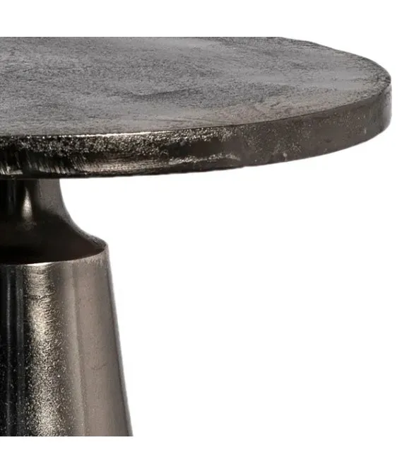 Strumm Black Aluminum 20" Round End Table