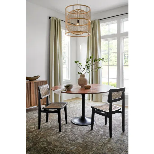 Stylish Arxan Teak & Rattan Chair