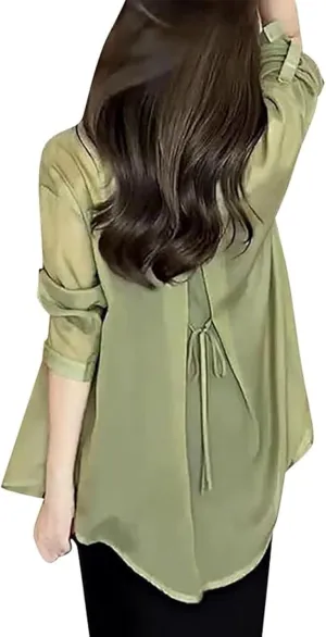 Summer Sunscreen Chiffon Shirt,Long Sleeve UV Protected Silk Shirt,Uv Blocking, Breathable, Fast Drying