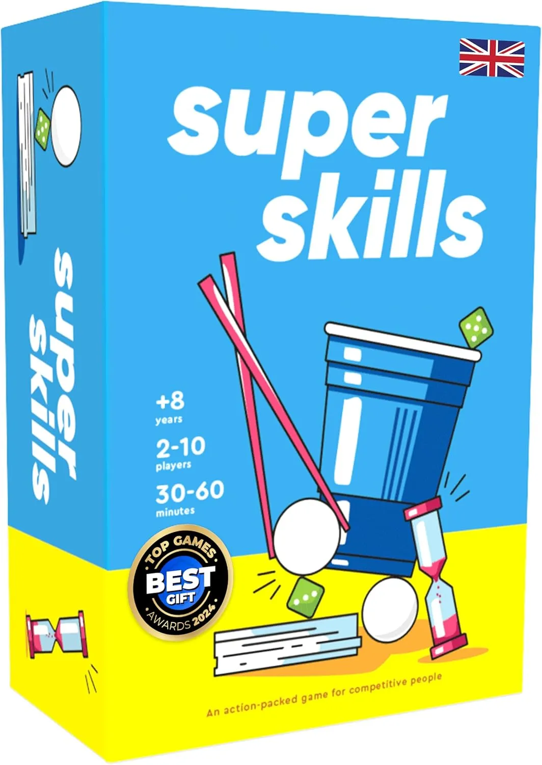 Super Skills - Action Game for Competitive People - Beat Your Friends at 120 Challenges - Fun Group Activity for Family Night or Party with Kids, Teens (Original)