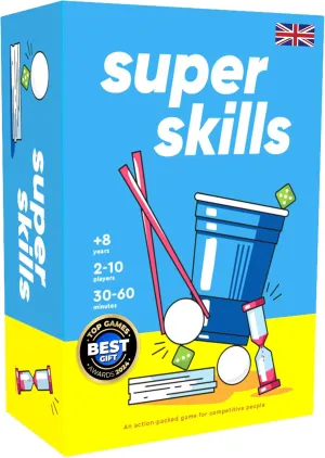 Super Skills - Action Game for Competitive People - Beat Your Friends at 120 Challenges - Fun Group Activity for Family Night or Party with Kids, Teens (Original)