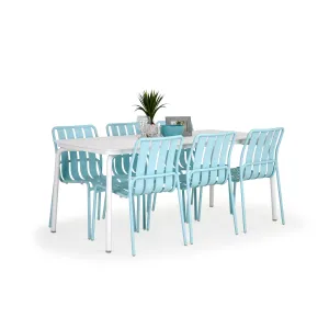 Surfside Outdoor 7 Piece Aluminum Dining Set