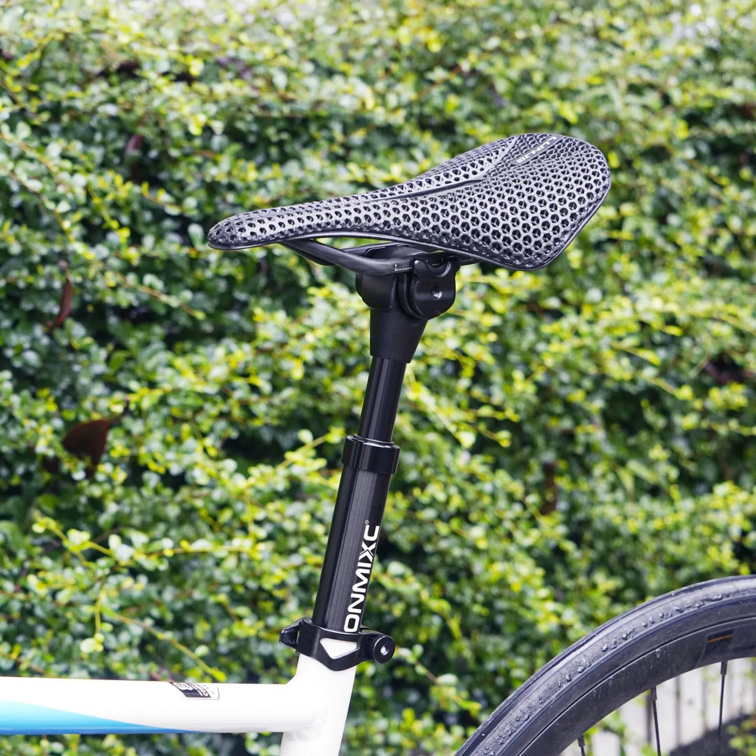 Suspension Seatpost, 400mm Length, 45mm Travel, 27.2mm ~ 33.9mm, Saddle Tilt Adjustable, Anti-Slip Shock Absorbing Bicycle Seat Post