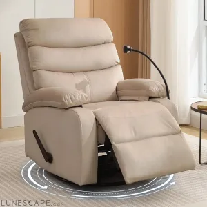 Swivel Rocker Recliner Chair for Adults, Rocking Recliner Chair,