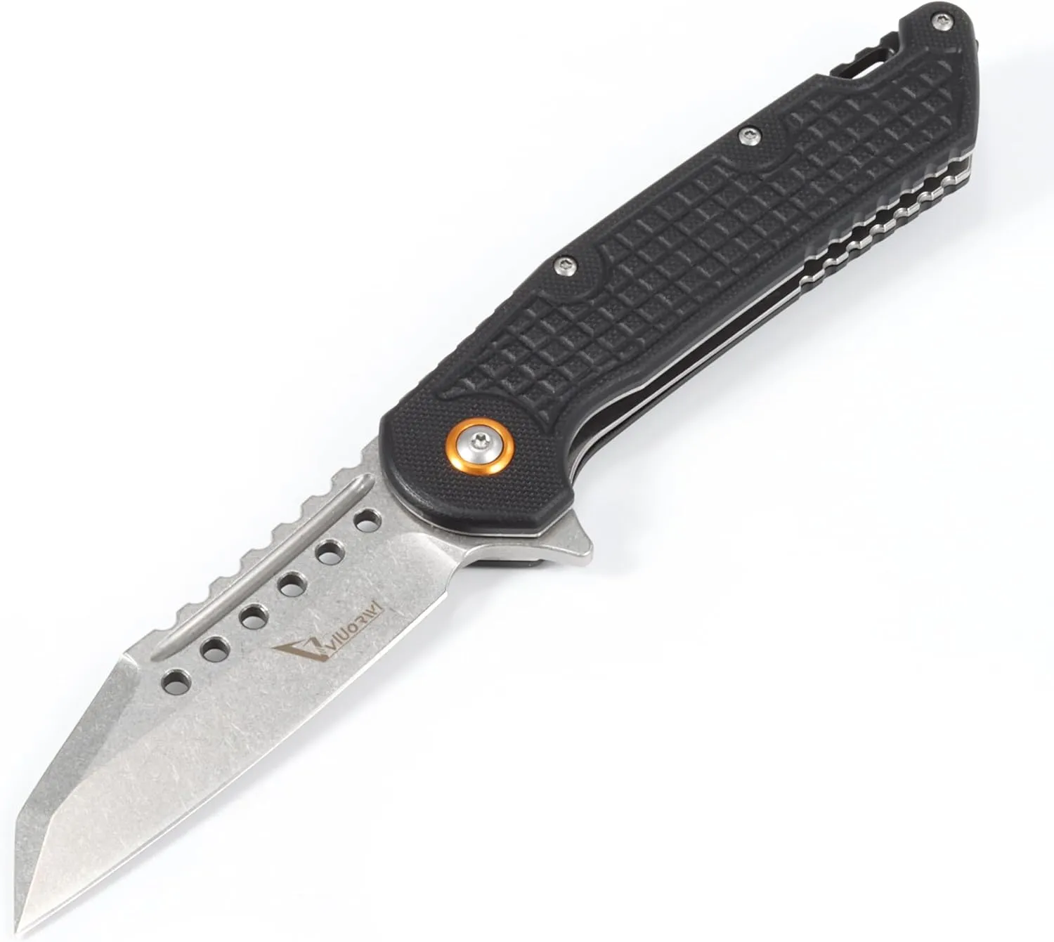 Tactical Folding Knife, 3.35" Blade, G10 Handle, Ultralight 0.38 lb, Made in USA (Green)