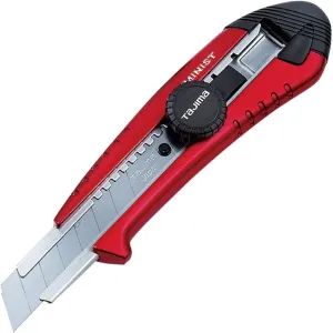TAJIMA Utility Knife - 3/4" 7-Point Rock Hard Aluminist Snap Blade Box Cutter with Dial Lock & 3 Endura-Blades - AC-501R
