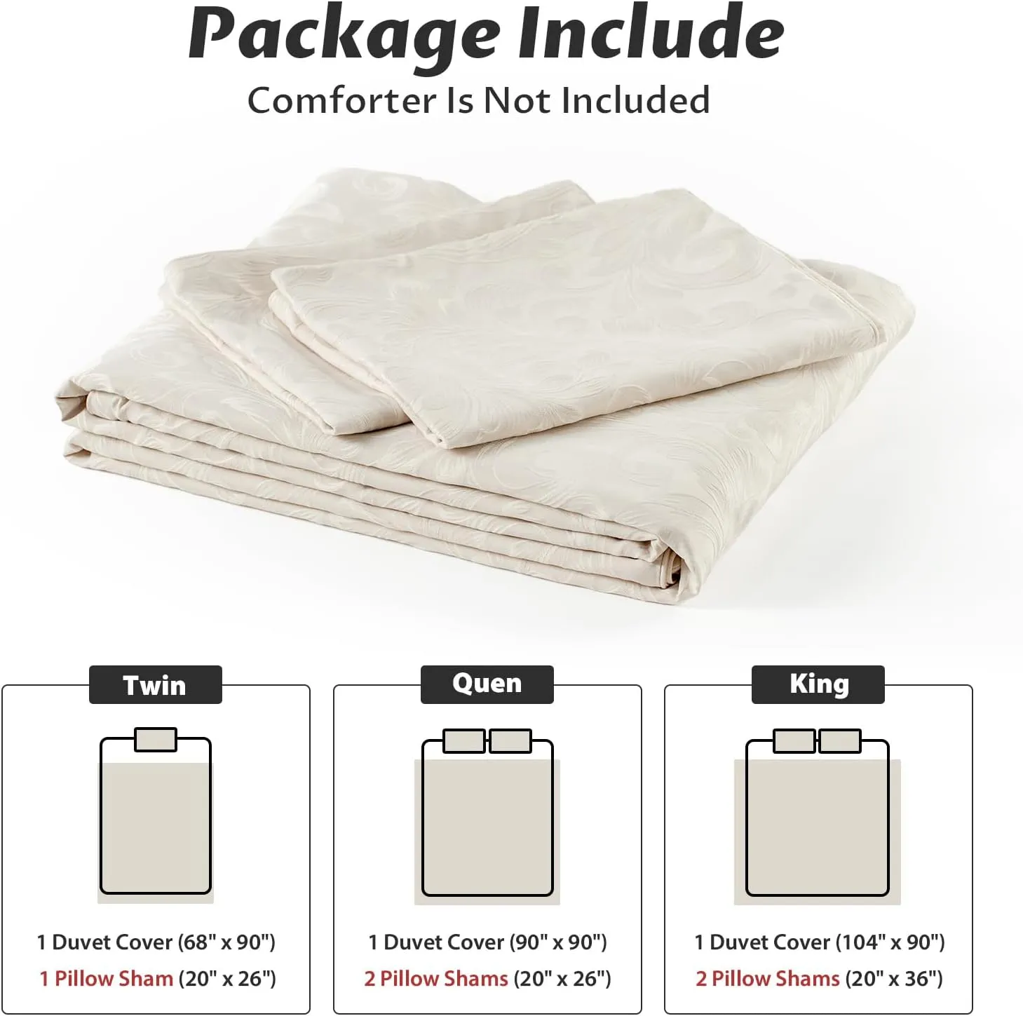 Taupe Duvet Cover Twin Size - Jacquard Twin Duvet Cover Set with 1 Pillow Shams, 8 Corner Ties and 7 Buttons, 2 Pieces Breathable Textured Bedding Set for All Seasons, 68" x 90"