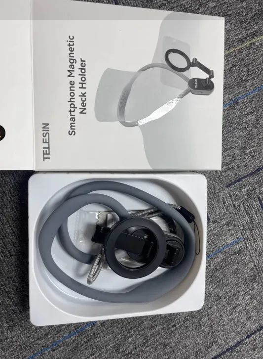 TELESIN Magnetic Neck Mount – Hands-Free Phone Holder