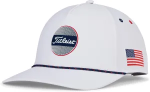 Titleist Men's Standard Boardwalk Rope Golf Hat, White/Navy/Red, One Size