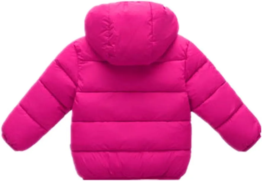 Toddler Baby Hooded Down Jacket Boys Girls Kids Thicken Warm Winter Coat Outerwear 1-7t