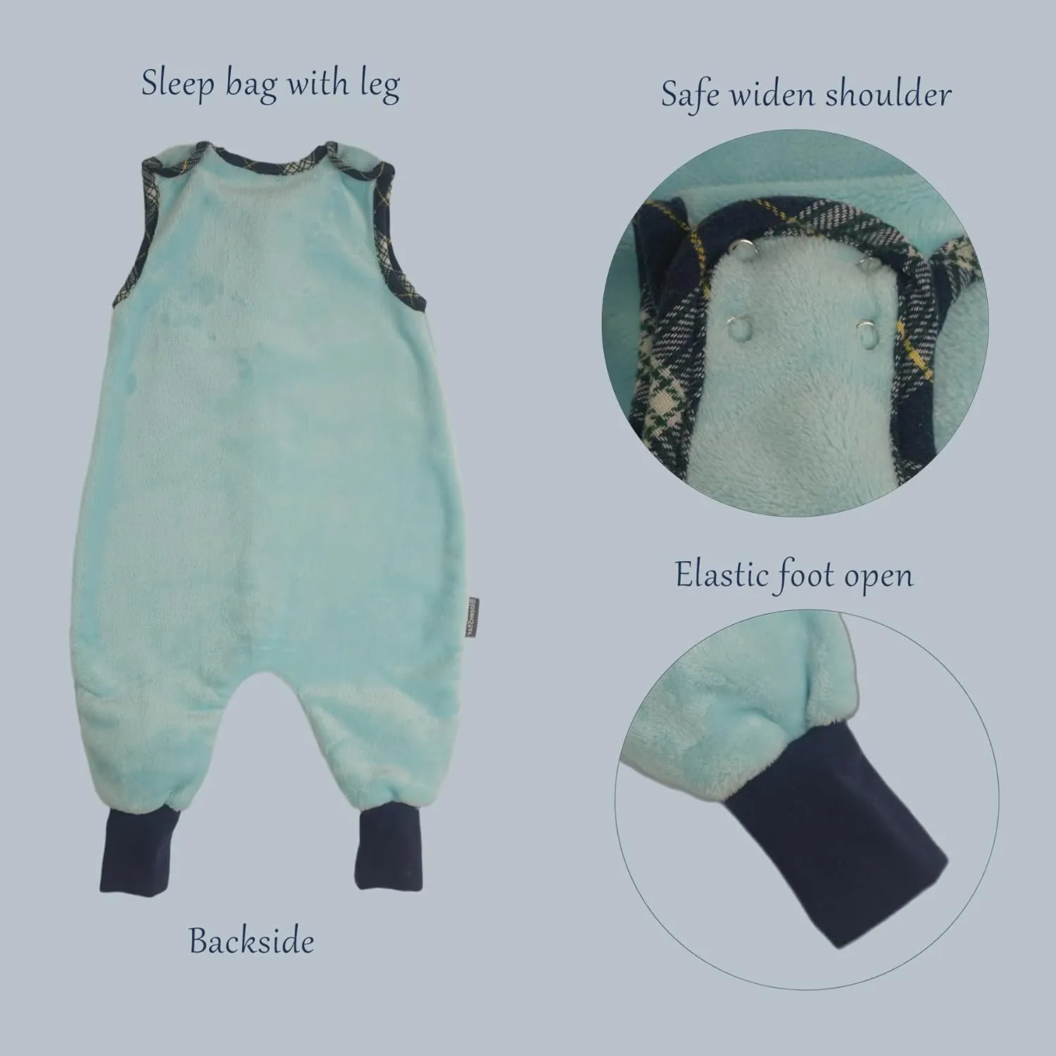 Toddler Sleeping Sack with Feet (3-6 Year) Fleece Warm 4 Seasons Baby Walking Sleeping Bag Infant Wearable Blanket With Leg Tog 2.0 Soft Sleeper