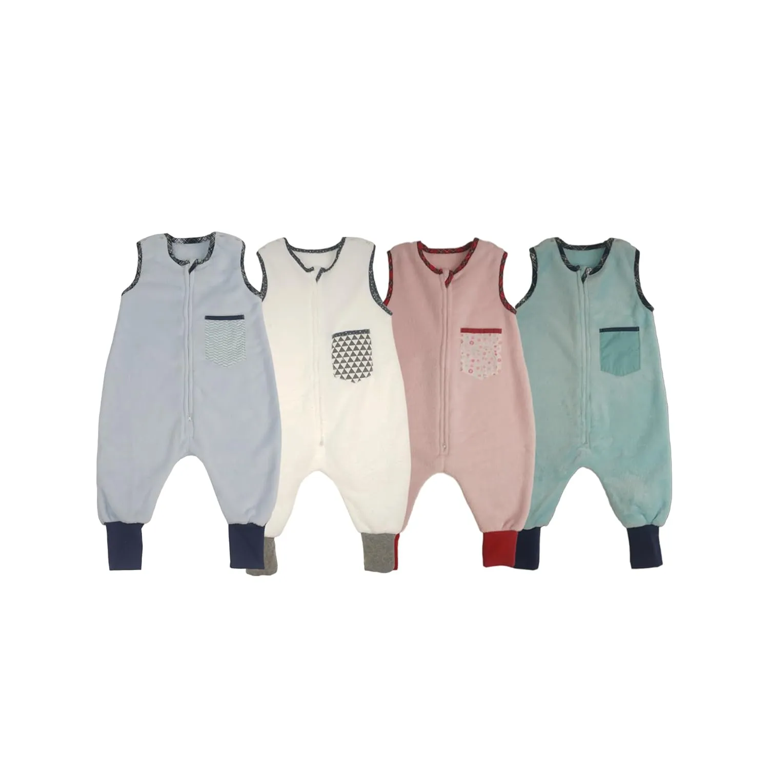 Toddler Sleeping Sack with Legs (2-4t) Fleece Plsuh tog 1.5 Soft Baby Sleep Bag with Feet 3 Years Walking 4 Seasons Footed Wearable Blanket Sleeper Warm Boy