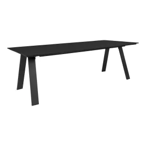 Toronto Dining Table - Dining Table in Nonwood, Black 100x220x74 cm