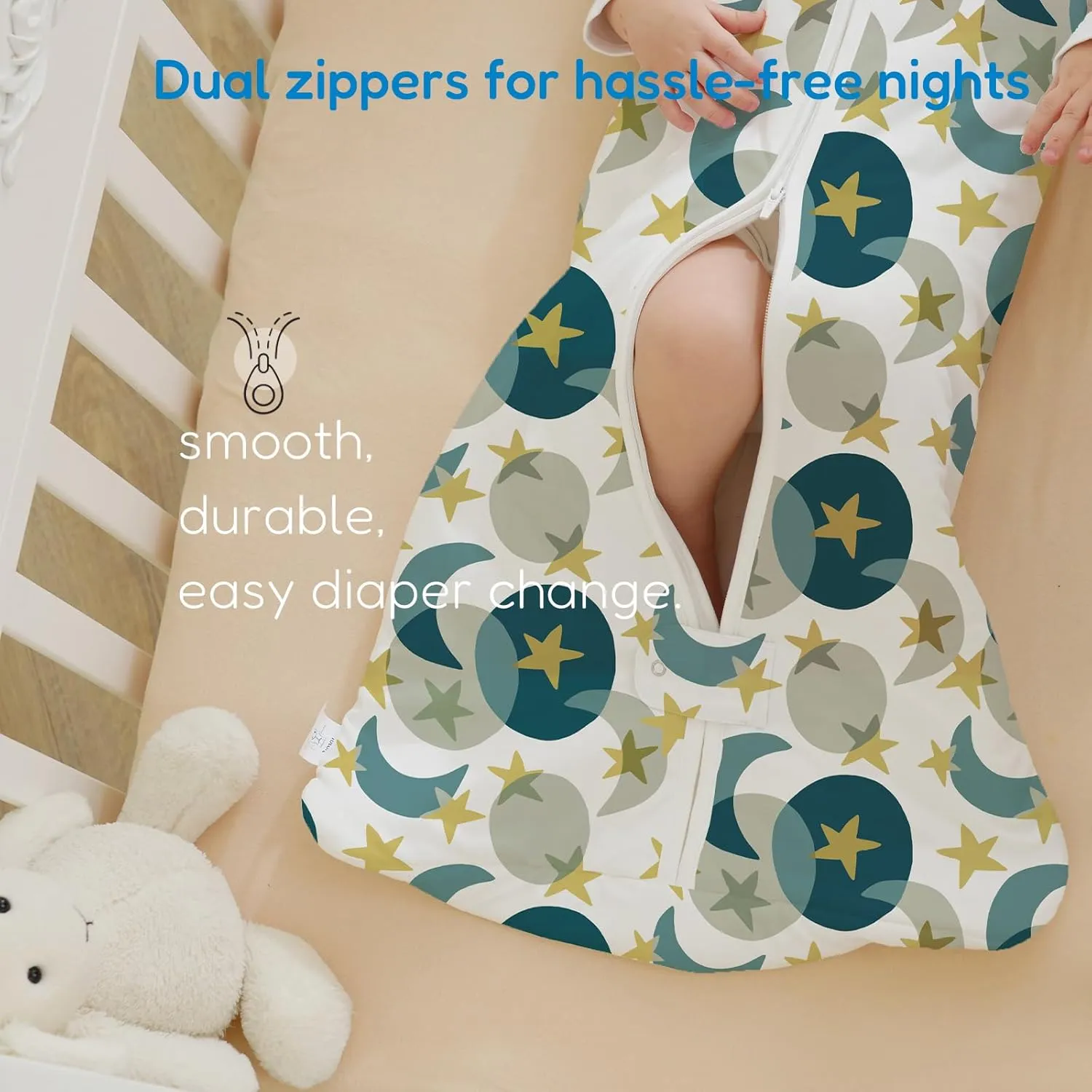 TotAha Sleep Sack 15-18-24 Months 1.0 TOG, Unisex Buttery Soft Sleeping Sacks with 2-way Safe Zipper, Premium Winter Sleep Bag