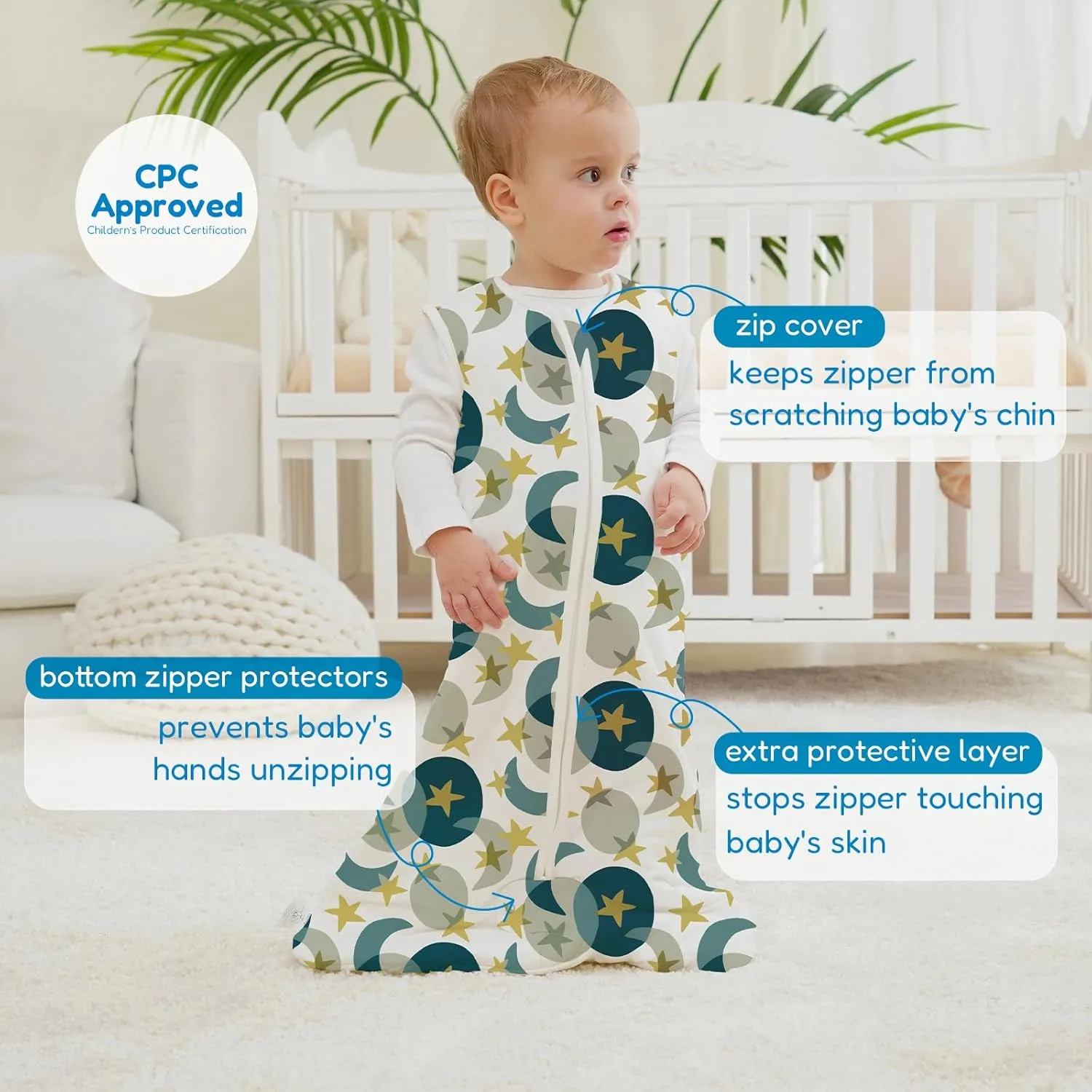 TotAha Sleep Sack 15-18-24 Months 1.0 TOG, Unisex Buttery Soft Sleeping Sacks with 2-way Safe Zipper, Premium Winter Sleep Bag