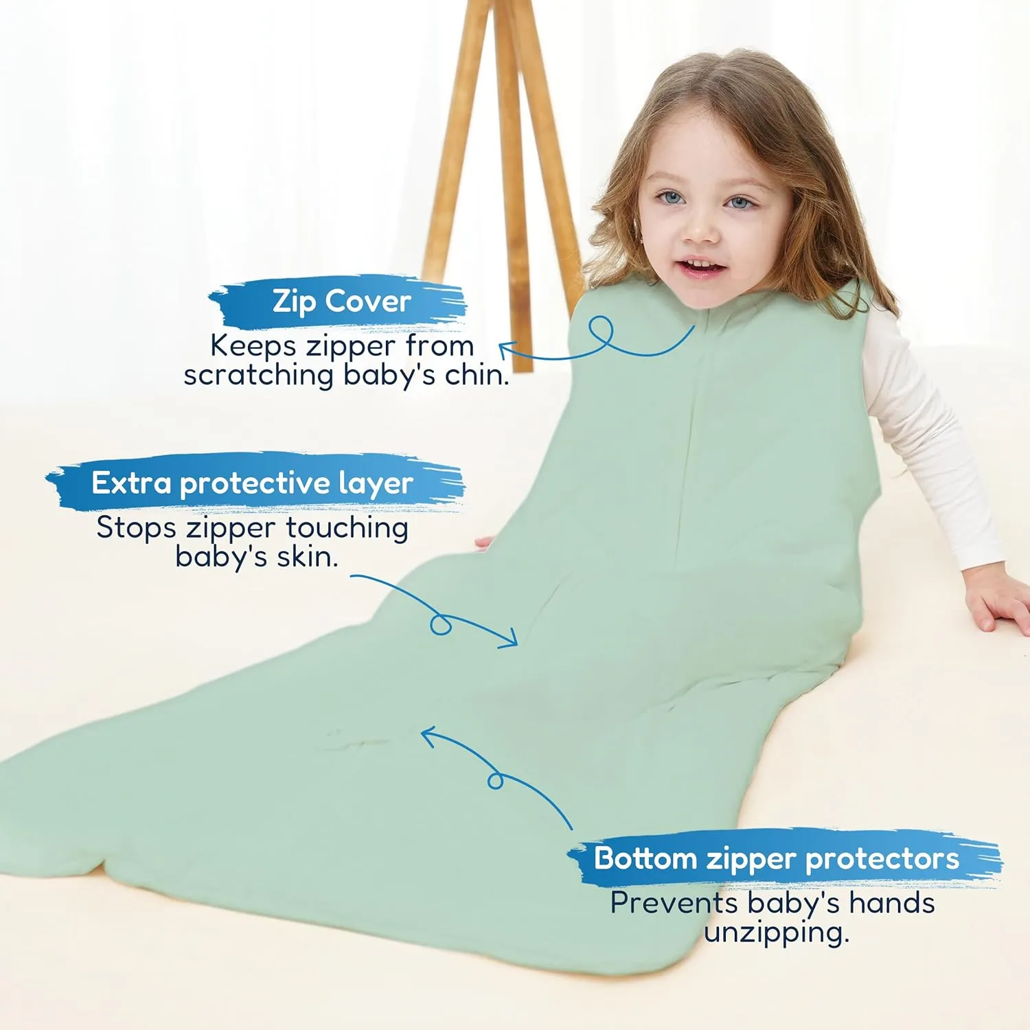 TotAha Toddler Sleep Sack 1.0 TOG for 2T-3T-4T, Premium Soft Wearable Blanket Baby Sleeping Bag with 2-way Safe Zipper for Girl Boy
