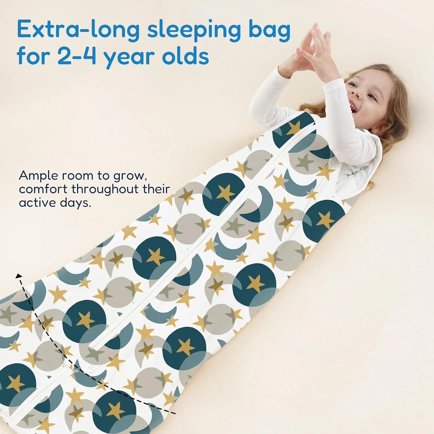 TotAha Toddler Sleep Sack 1.0 TOG for 2T-3T-4T, Unisex Buttery Soft Sleeping Sacks with 2-way Safe Zipper, Premium All Season Sleep Bag