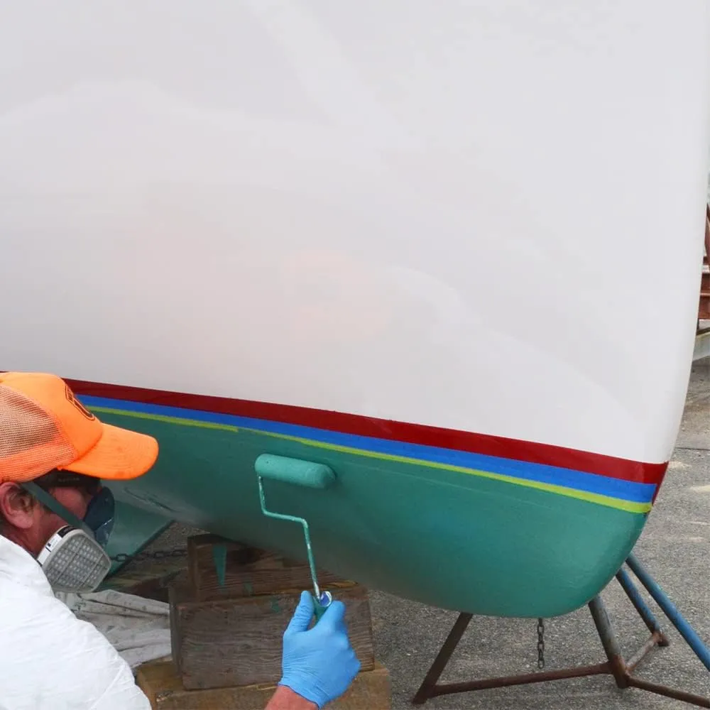 TotalBoat Krypton Copper Free Antifouling – Marine Ablative Boat Bottom Paint | For Fiberglass, Wood, Aluminum & Steel Boats | Ideal for Outdrives & Trim Tabs (Black, Gallon)
