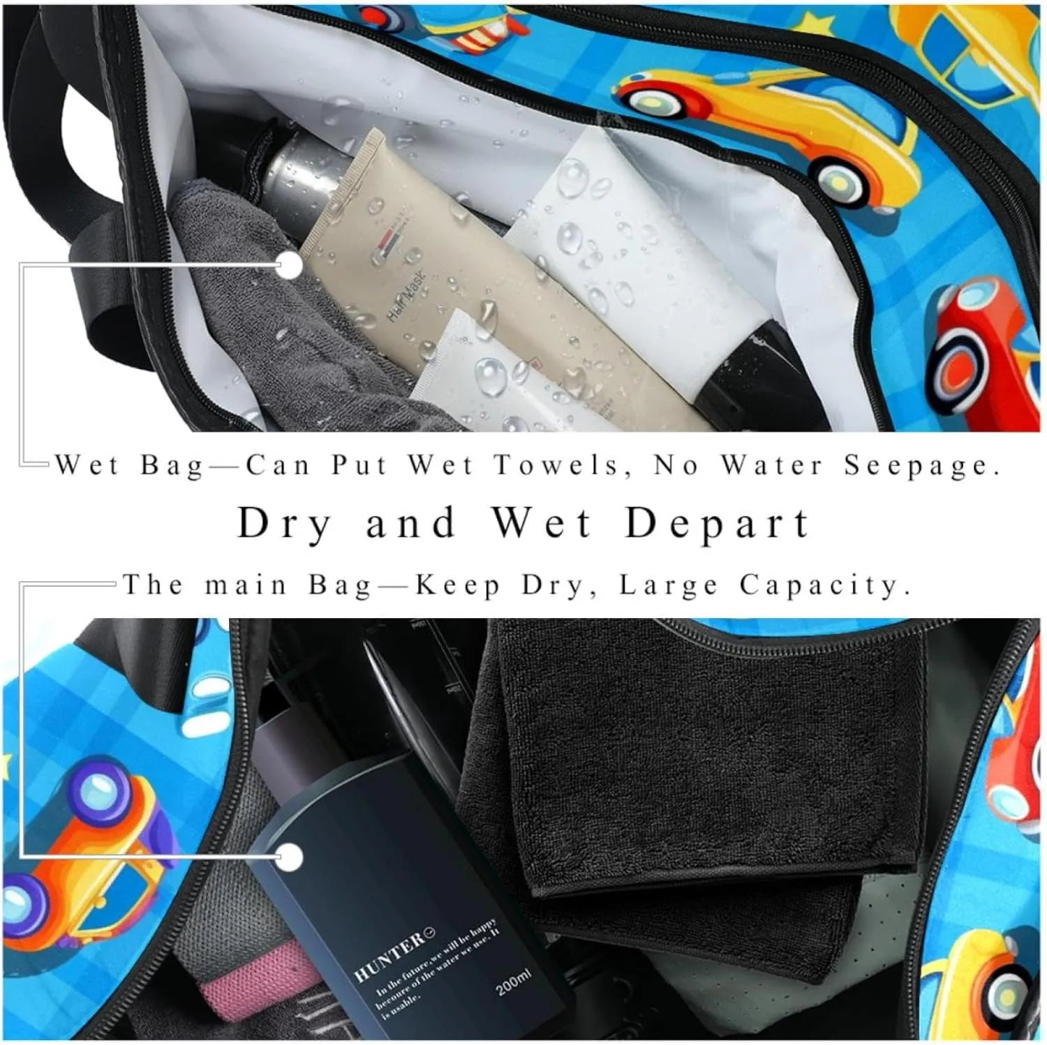 Travel Bag,Mens Gym Bag,Womens Gym Bag,Cartoon Car Line Grid,Sports Bag