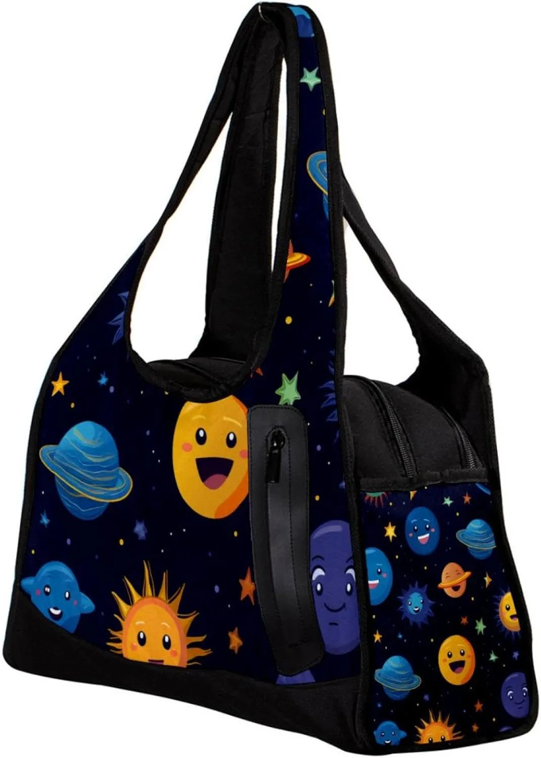 Travel Bag,Mens Gym Bag,Womens Gym Bag,Cartoon Space Planets,Sports Bag