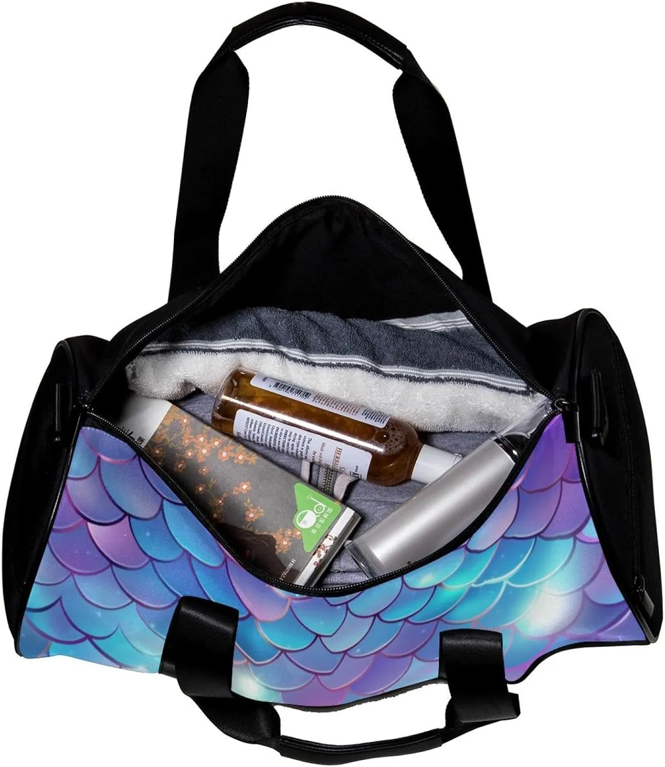 Travel Bag,Mens Gym Bag,Womens Gym Bag,Colorful Scale,Sports Bag