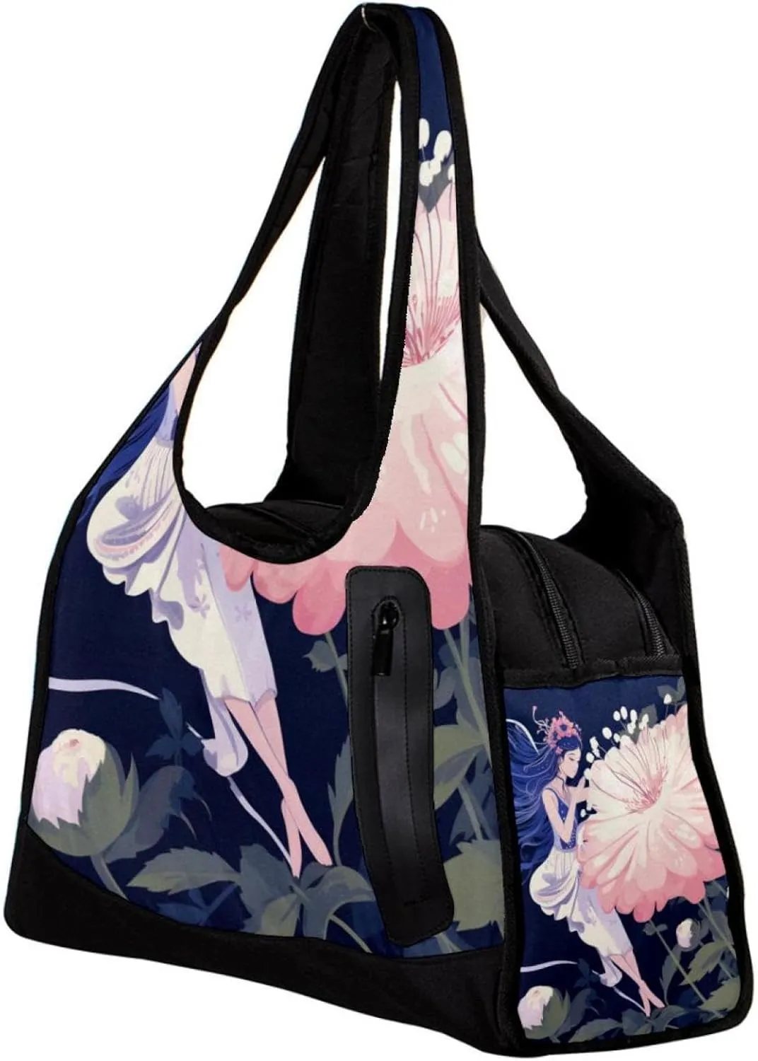 Travel Bag,Mens Gym Bag,Womens Gym Bag,Fantasy Flower Flower Girl,Sports Bag