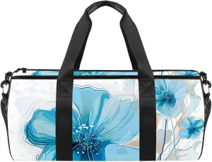Travel Bag,Mens Gym Bag,Womens Gym Bag,Flower Blossoms in Pastel,Sports Bag