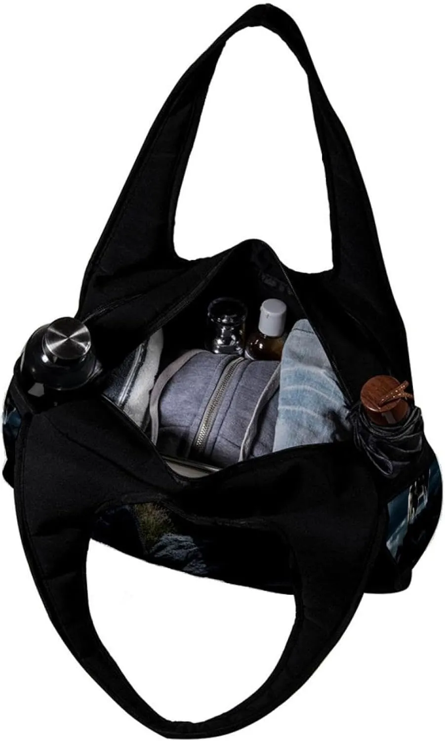 Travel Bag,Mens Gym Bag,Womens Gym Bag,Wolf Moon Galaxy,Sports Bag