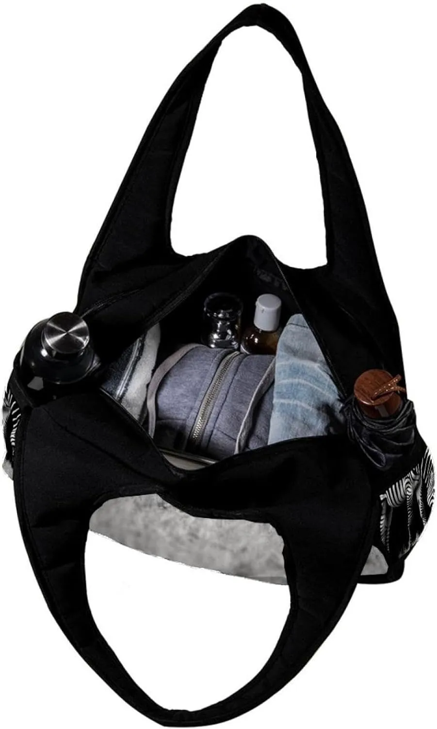 Travel Bag,Mens Gym Bag,Womens Gym Bag,Zebra Black White Walk,Sports Bag