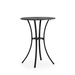 Trellis Outdoor Cast Aluminum 30" Round Bar Table