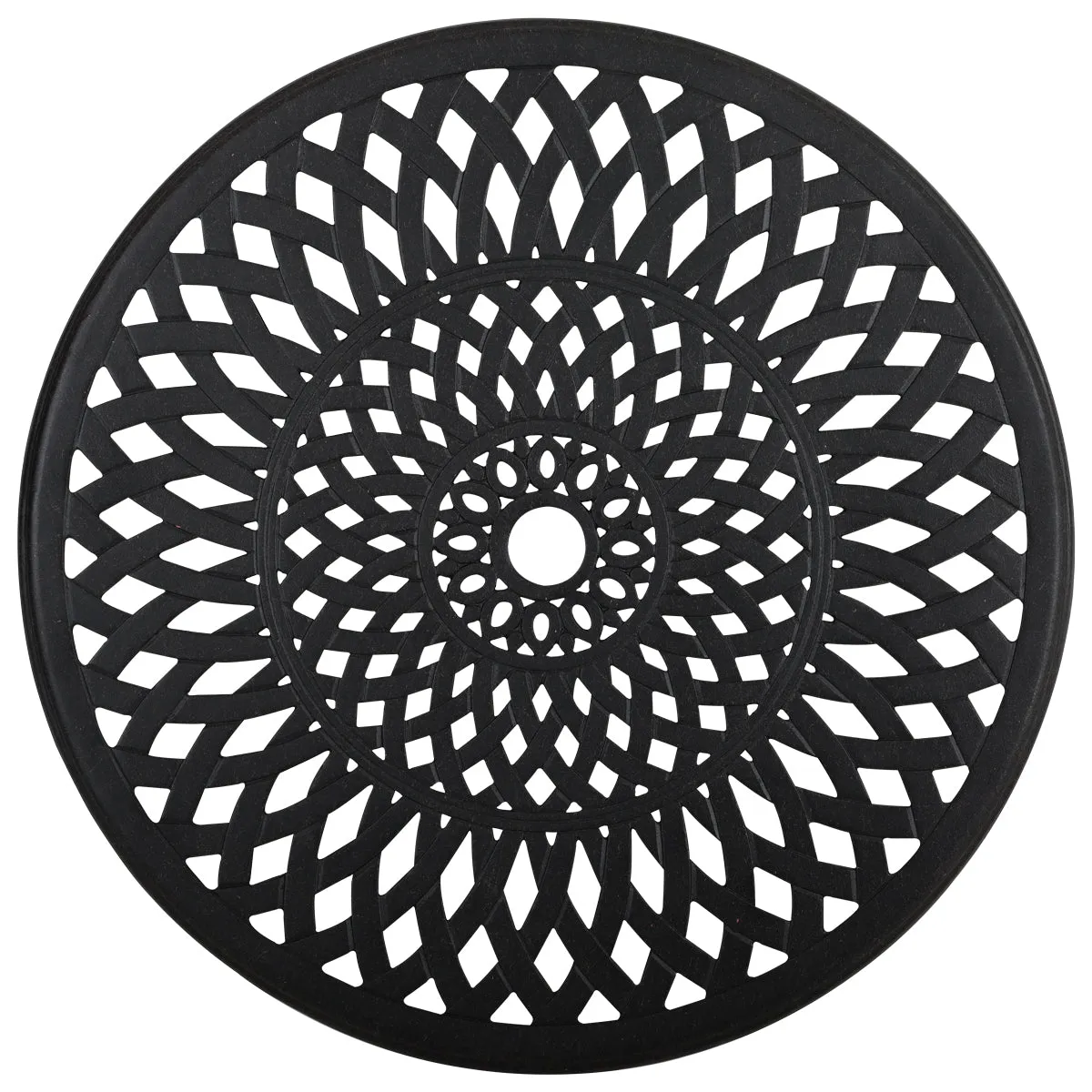 Trellis Outdoor Cast Aluminum 30" Round Bar Table