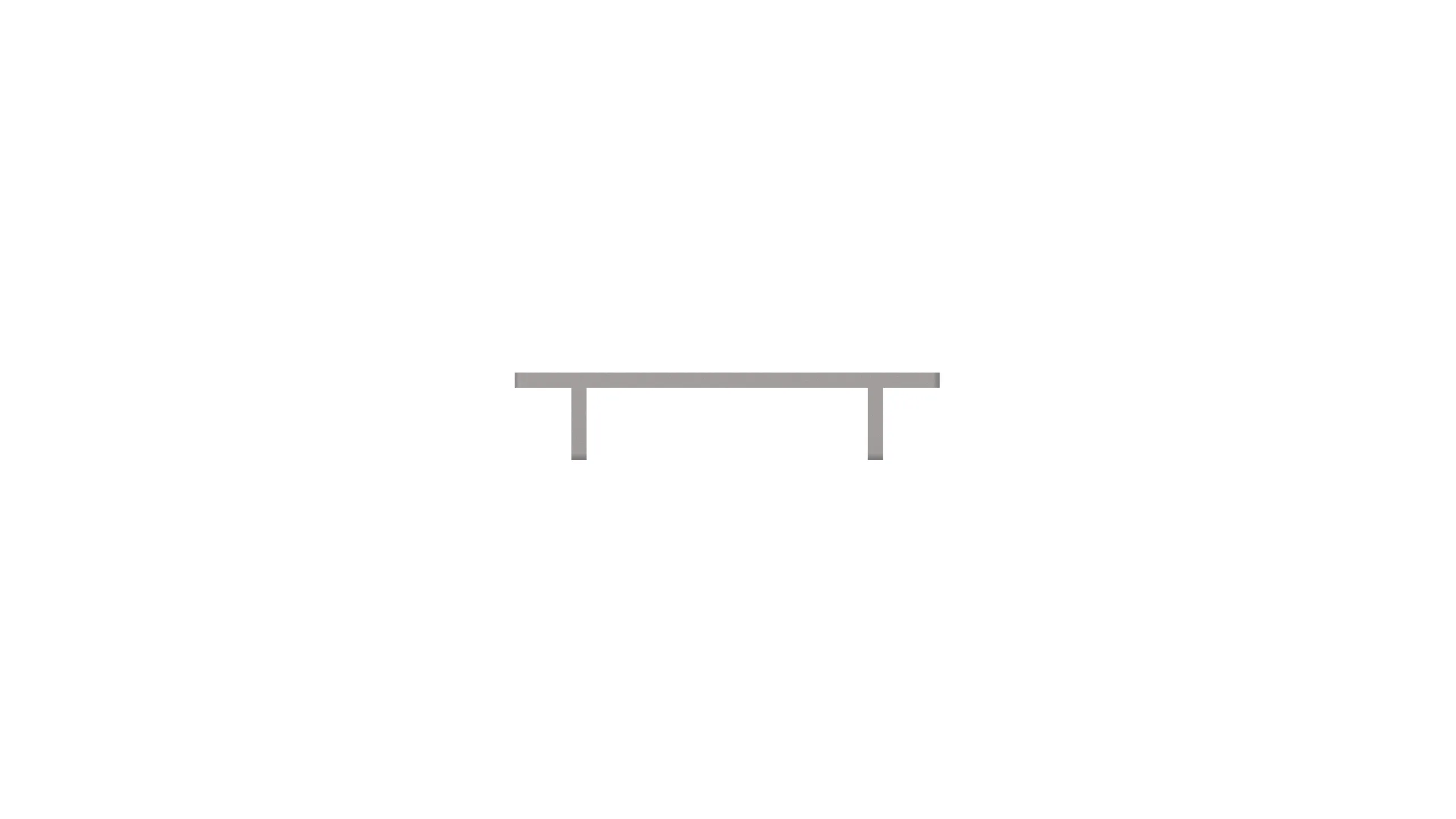 Twist long coffee table